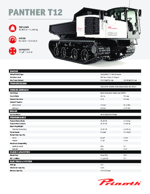 Tracked Dumpers Prinoth Panther T12