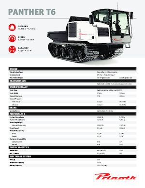 Tracked Dumpers Prinoth Panther T6