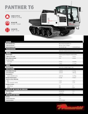 Tracked Dumpers Prinoth Panther T6