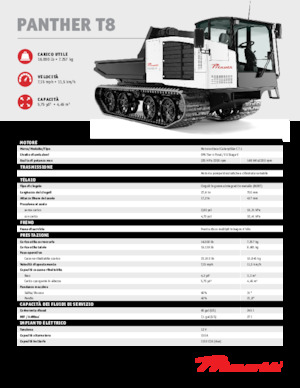 Tracked Dumpers Prinoth Panther T8