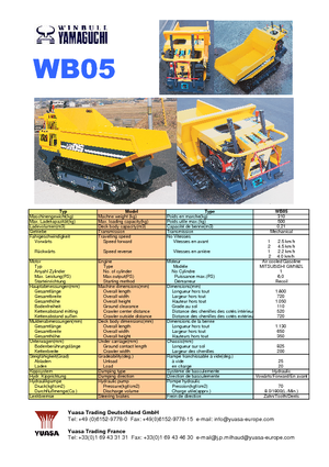 Tracked Dumpers Yamaguchi WB 05