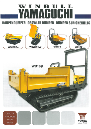 Tracked Dumpers Yamaguchi WB 18 HB