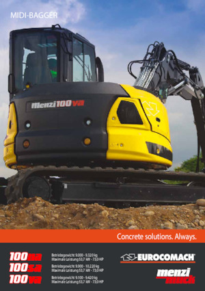 Crawler Excavators Menzi 100va