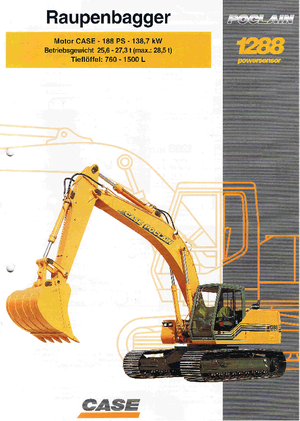 Crawler Excavators Case Poclain 1288 industry