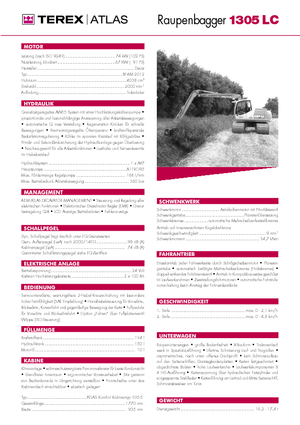 Crawler Excavators Atlas 1305 LC