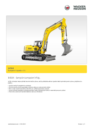 Crawler Excavators Wacker Neuson 14504