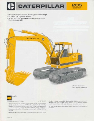Crawler Excavators Caterpillar 205