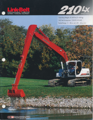 Crawler Excavators Link-Belt 210 LX Long Front