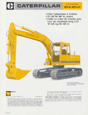 Paletli ekskavatörler Caterpillar 211LC