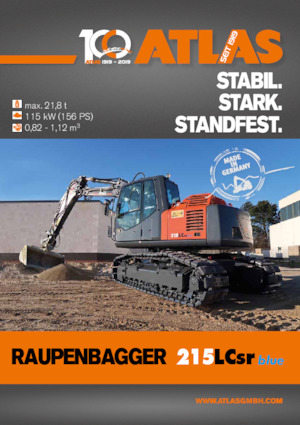Paletli ekskavatörler Atlas 215 LC-SR 