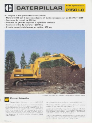 Crawler Excavators Caterpillar 215LC