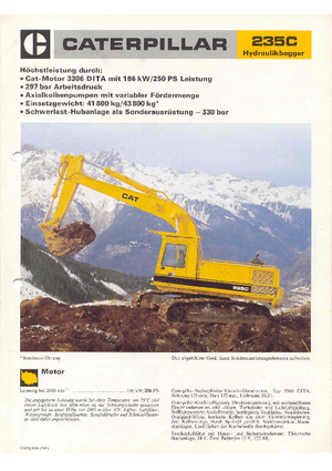 Crawler Excavators Caterpillar 235 C