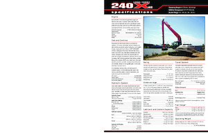 Crawler Excavators Link-Belt 240 X2 Long Front
