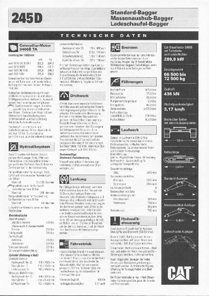 Crawler Excavators Caterpillar 245 D