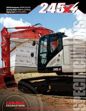 Crawler Excavators Link-Belt 245 X4 Spin Ace