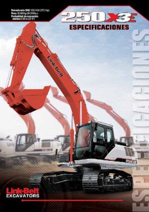 Paletli ekskavatörler Link-Belt 250 X3E