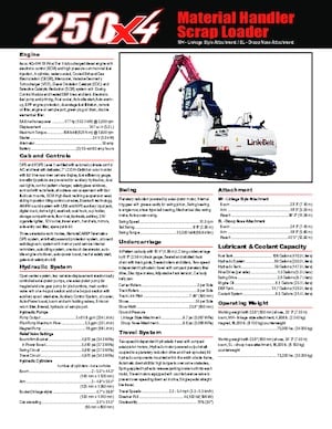 Malzeme İşleyiciler Link-Belt 250 X4 SL