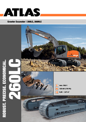 Paletli ekskavatörler Atlas 260 LC