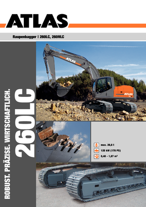 Paletli ekskavatörler Atlas 260 LC