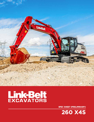 Crawler Excavators Link-Belt 260 X4S