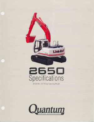 Crawler Excavators Link-Belt 2650