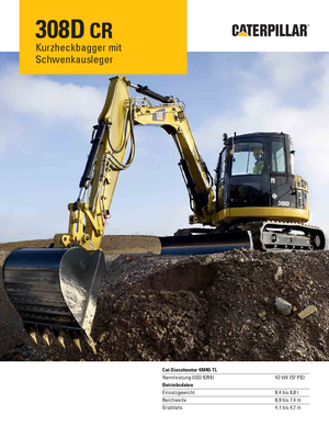 Crawler Excavators Caterpillar 308D CR