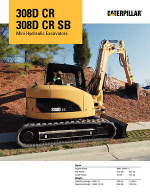 Crawler Excavators Caterpillar 308D CR