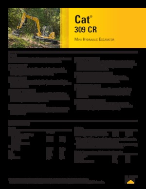 Crawler Excavators Caterpillar 309 CR