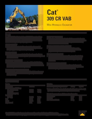 Crawler Excavators Caterpillar 309CR VAB