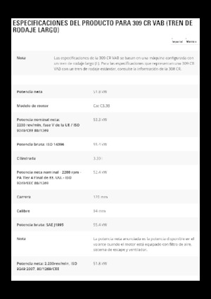 Crawler Excavators Caterpillar 309CR VAB