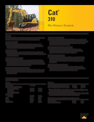 Crawler Excavators Caterpillar 310
