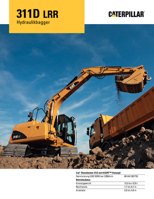 Crawler Excavators Caterpillar 311D LRR