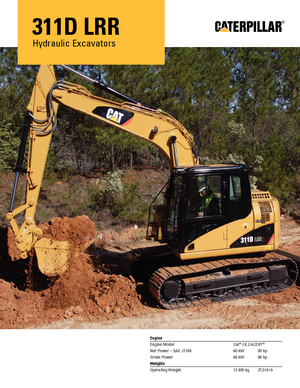 Crawler Excavators Caterpillar 311D LRR