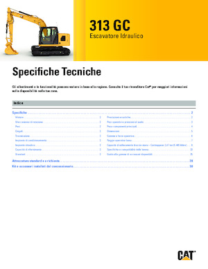 Crawler Excavators Caterpillar 313 GC