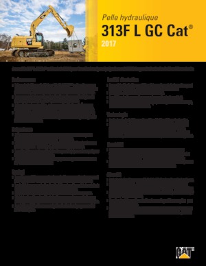 Crawler Excavators Caterpillar 313F L GC