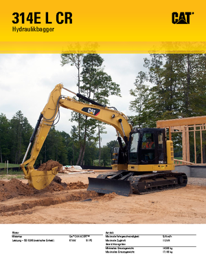 Crawler Excavators Caterpillar 314E LCR
