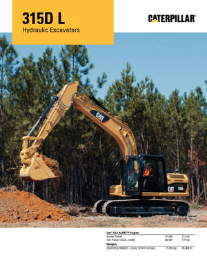 Crawler Excavators Caterpillar 315D L