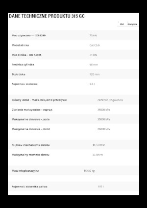 Crawler Excavators Caterpillar 315 GC