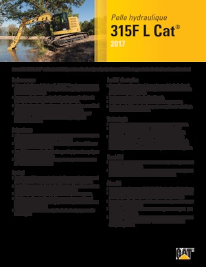 Paletli ekskavatörler Caterpillar 315F L