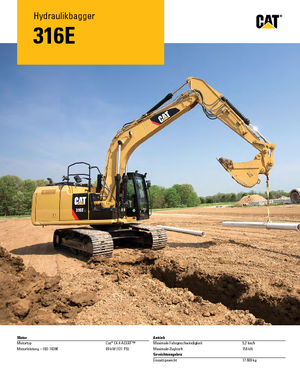Crawler Excavators Caterpillar 316E L