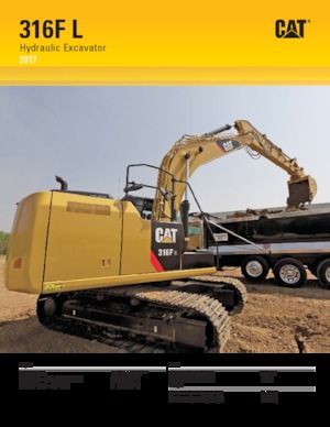 Crawler Excavators Caterpillar 316F L