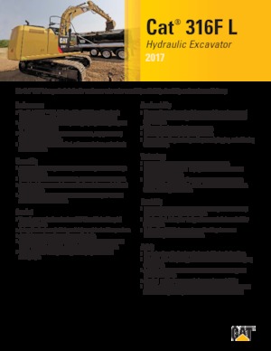 Crawler Excavators Caterpillar 316F L