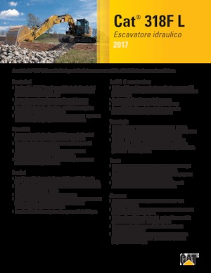 Paletli ekskavatörler Caterpillar 318F L