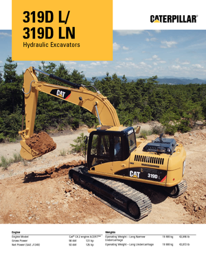 Crawler Excavators Caterpillar 319D L