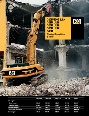 Crawler Excavators Caterpillar 325 B LN