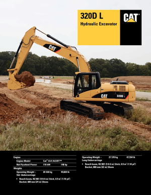 Crawler Excavators Caterpillar 320D L