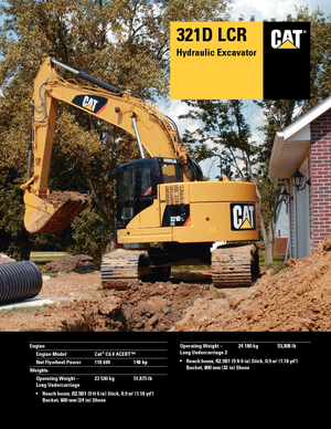 Crawler Excavators Caterpillar 321D LCR