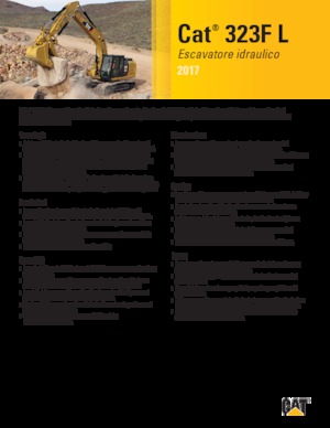 Paletli ekskavatörler Caterpillar 323F L