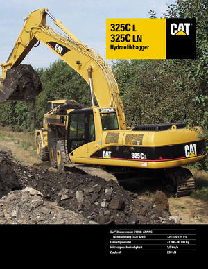 Paletli ekskavatörler Caterpillar 325 C LN