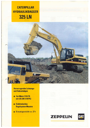 Paletli ekskavatörler Caterpillar 325 L N (m)